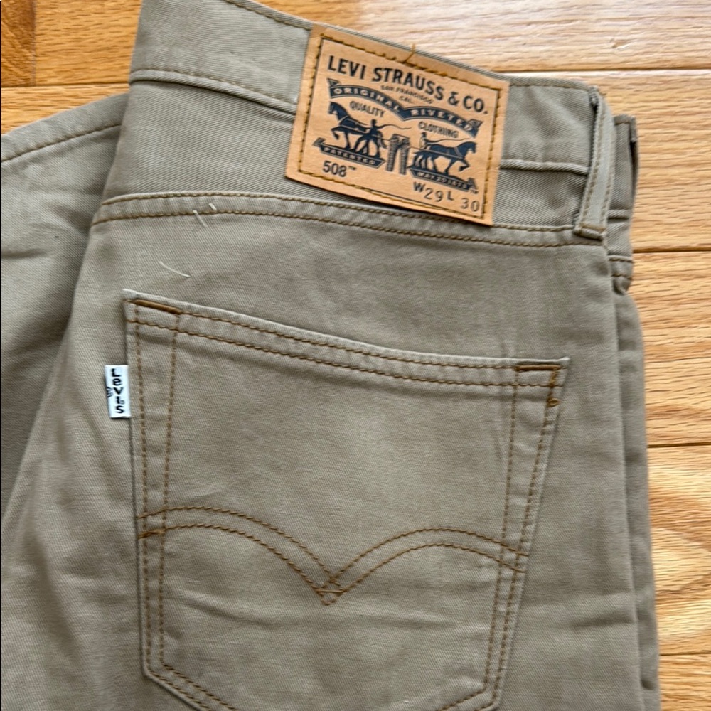 Levi's Tan Slim Straight Jeans Classic Style